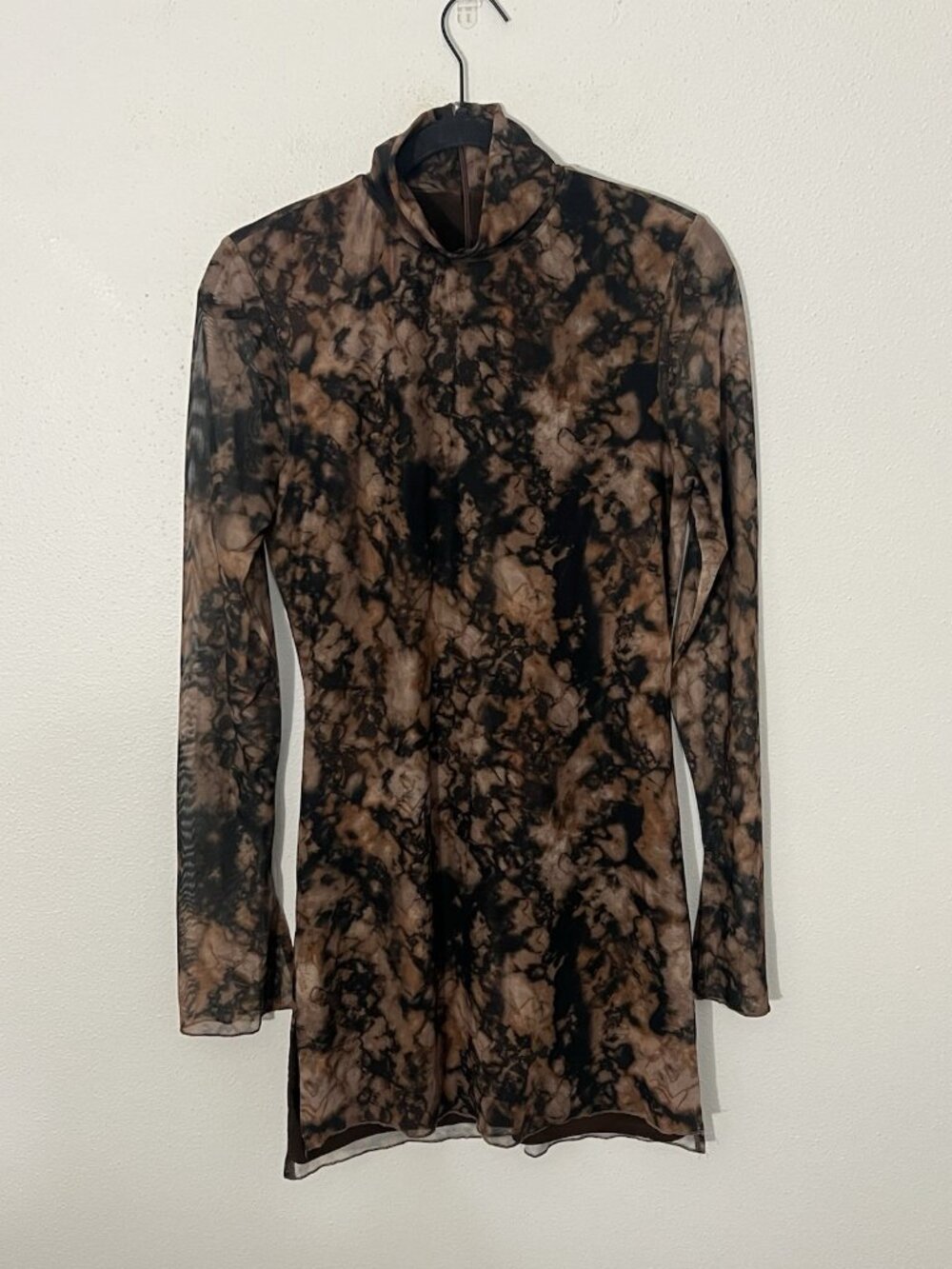 Runaway The Label Jordi Mini Dress In Stone Print Size Large